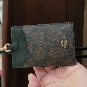 Coach, lanyard, brown